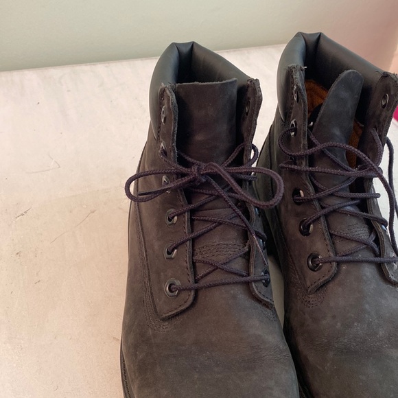 Timberland black suede boys boots - Picture 15 of 16